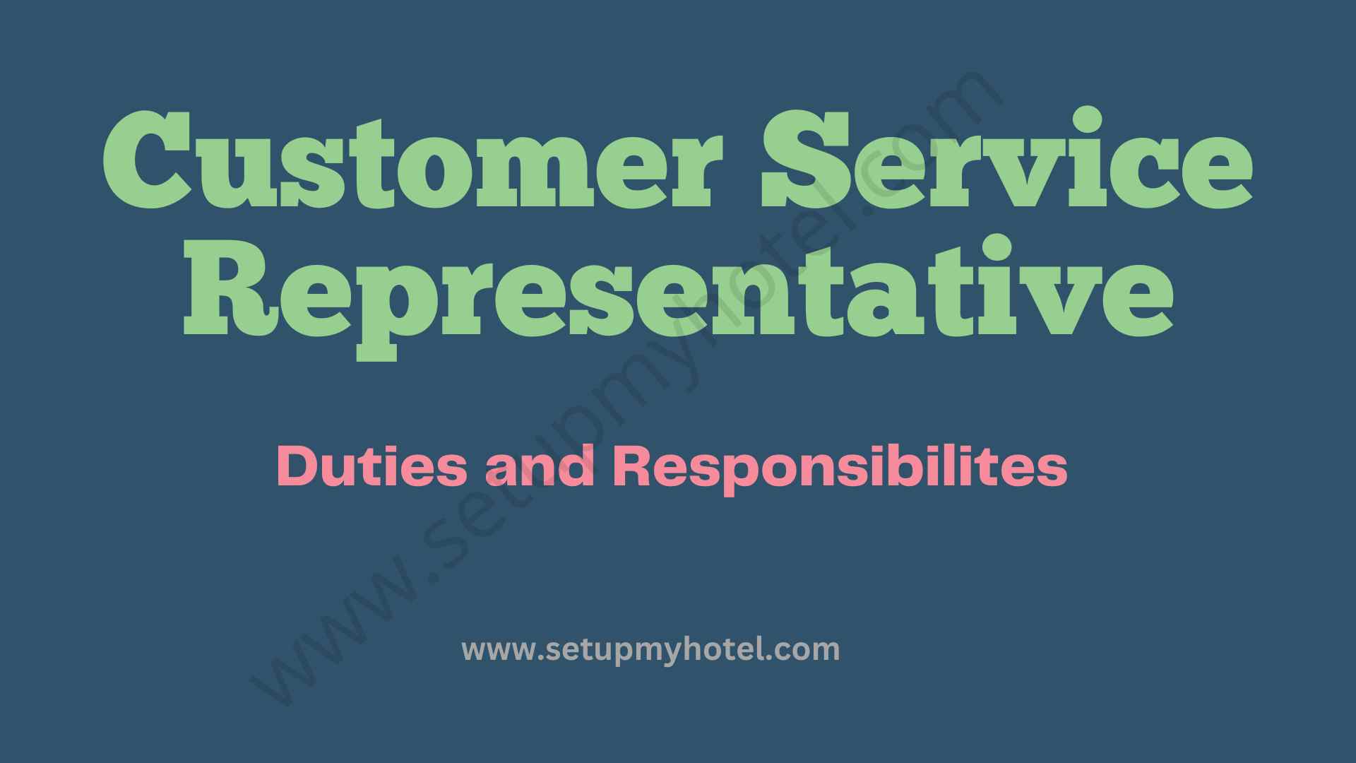 Job Description For Customer Service Representative