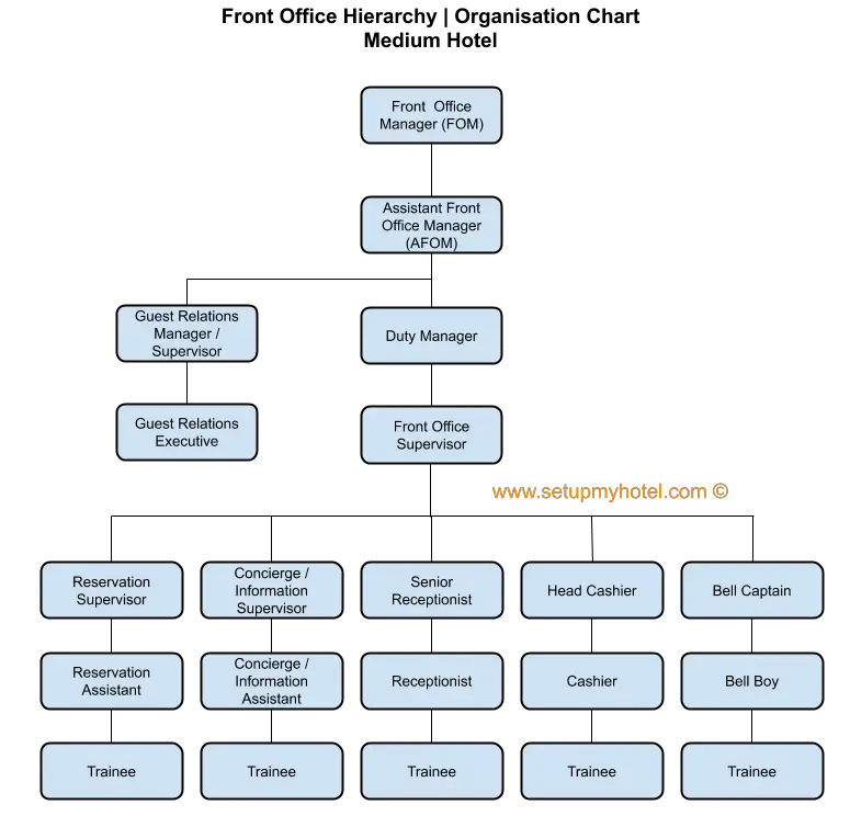 Hotel Organization Chart And Job Description