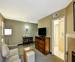 Hotel Guest Supplies and Amenities Placed on television cabinet