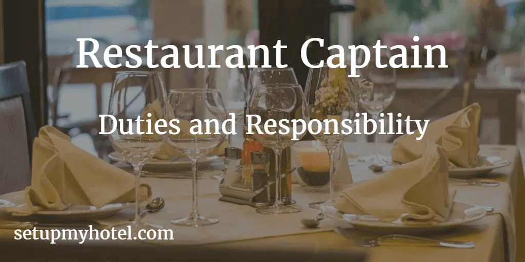 duties and responsibilities of food and beverage personnel