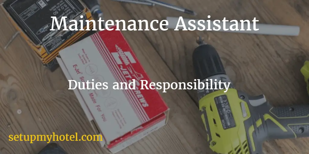 Handy Man | Shift Operator | Maintenance Technician Duties and Responsibility