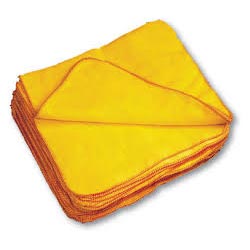 Cleaning dusters yellow used in hotels housekeeping