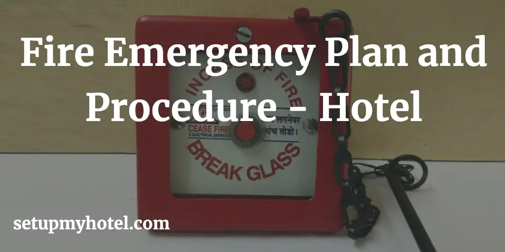 Hotels are required to have a fire emergency plan in place to ensure the safety of their guests and employees in case of a fire. The fire emergency plan should include procedures for preventing fires, as well as steps to take in case of a fire. Prevention procedures may include regular equipment inspections, training employees on fire safety, and enforcing a no smoking policy. In case of a fire, the hotel should have a clear evacuation plan and procedure in place. This should include designated escape routes, emergency exits, and assembly points where guests and employees can gather safely. It is important that all employees are trained on the fire emergency plan and procedures, and that they know their roles in case of a fire. Regular fire drills should be conducted to ensure that everyone is familiar with the evacuation procedures. In addition to the fire emergency plan and procedures, hotels should also have fire detection and suppression systems in place. Smoke detectors, fire alarms, and sprinklers can help detect and suppress fires before they get out of control. By having a comprehensive fire emergency plan and procedures in place, hotels can ensure the safety of their guests and employees in case of a fire.