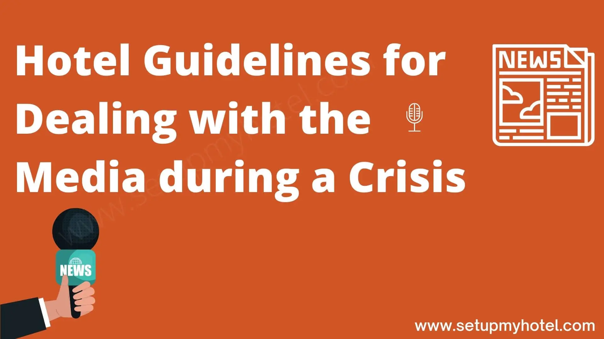 When a crisis occurs in a hotel, it's important to have a plan in place for how to handle the media. By following these guidelines, hotel staff can ensure that they are prepared to communicate effectively and efficiently in a time of crisis. Firstly, it's important to designate a spokesperson who will be responsible for communicating with the media. This person should be someone who is knowledgeable about the situation and who has received media training. Secondly, the hotel should have a clear message that they want to communicate to the media. This message should be consistent and should be communicated by the designated spokesperson. Thirdly, the hotel should be proactive in reaching out to the media. This can include issuing a press release, holding a press conference, or conducting interviews with reporters. Fourthly, it's important to be honest and transparent with the media. This means providing accurate information about the situation and being willing to answer tough questions. Finally, the hotel should be prepared to respond quickly to media inquiries. This means having a system in place for monitoring media coverage and responding to media requests in a timely manner. By following these guidelines, hotels can effectively manage their communication with the media during a crisis and ensure that their message is heard loud and clear.
