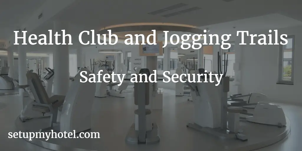 Hotel Health club and Jogging Trails, When it comes to health clubs and jogging trails, safety and security are two of the most important concerns for both users and owners. For health clubs, the safety of members is paramount. This means ensuring that equipment is well-maintained, the premises are well-lit and secure, and staff are trained in emergency procedures. For jogging trails, safety is also a significant concern, particularly in isolated or poorly-lit areas. Runners should carry a mobile phone and let someone know their route, and it's always a good idea to run with a buddy. Additionally, joggers should wear reflective clothing and carry a whistle or other personal safety device. Security is another important consideration for health clubs and jogging trails. Members' personal belongings should be kept safe and secure, and staff should be trained to identify and prevent theft and other security risks. In the case of jogging trails, surveillance cameras and increased police patrols can help to deter crime and improve safety for runners. Ultimately, it's up to both users and owners to prioritize safety and security in health clubs and jogging trails. By taking the necessary precautions and working together, we can create safe and enjoyable environments for everyone to achieve their fitness goals.