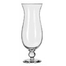 A hurricane glass is a specific type of glassware with a distinctive shape, named after the tropical drink it is often used to serve - the Hurricane cocktail. The glass is characterized by its tall, curved bowl, which somewhat resembles a hurricane lamp, and it usually has a short stem. Here are some key features of a hurricane glass:

Shape: The hurricane glass has a flared, tulip-like shape with a wide top that narrows down toward the bottom. This design allows for a visually appealing presentation of the drink.

Size: Hurricane glasses are typically larger than standard cocktail glasses. They have a generous capacity to accommodate the larger volumes of tropical or blended cocktails.

Use: While primarily associated with the Hurricane cocktail, these glasses are versatile and can be used for a variety of other drinks, especially those with fruity and colorful presentations.

Stem: Hurricane glasses often have a short stem, allowing the drinker to hold the glass without warming the contents with their hand.

Presentation: The unique shape of the hurricane glass is not only functional but also enhances the visual appeal of the drink. It provides ample space for creative garnishes and allows the layered or mixed components of a cocktail to be showcased.

The Hurricane cocktail, for which the glass is named, typically consists of various fruit juices, rum, and grenadine. The glass's design not only accommodates the larger volume of the drink but also allows for the different layers of ingredients to be visible.

In addition to the Hurricane cocktail, these glasses are often used for serving other tropical and blended beverages, making them a popular choice in bars and restaurants with a focus on exotic and visually striking drinks.