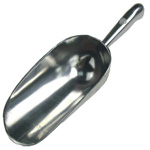 An ice scoop is a utensil designed for scooping and serving ice. It is a practical tool commonly used in bars, restaurants, and other food and beverage establishments, as well as at home. Ice scoops are available in various materials, sizes, and designs to suit different needs. Here are some key features and considerations for ice scoops:

Material:

Stainless Steel: Stainless steel ice scoops are popular due to their durability, resistance to corrosion, and ease of cleaning. They are suitable for both commercial and home use.

Plastic: Plastic ice scoops are lightweight and often used in settings where a more economical option is preferred. They are available in various colors and can be dishwasher-safe.

Aluminum: Aluminum ice scoops are lightweight and corrosion-resistant. They are commonly used in commercial kitchens and bars.

Polycarbonate: Polycarbonate ice scoops offer durability and transparency, allowing users to see the amount of ice being scooped. They are often used in settings where a clear scoop is preferred.

Size:

Ice scoops come in various sizes to accommodate different ice needs. Consider the size of your ice bin or container when choosing a scoop to ensure it fits comfortably and allows for efficient scooping.
Design:

Flat Bottom Scoop: Some ice scoops have a flat bottom, allowing them to sit on a countertop without tipping over. This design is convenient for self-service ice stations.

Tapered Design: Tapered ice scoops have a narrower bottom and wider top, making them suitable for efficiently scooping and pouring ice into glasses.

Perforated Scoop: Some scoops have perforations or slots to drain excess water, ensuring that only the ice is transferred to the serving area.

Handle:

Ice scoops typically have a handle for comfortable gripping. Consider the length and design of the handle, as well as whether it is comfortable for your hand.
Hygiene:

Look for ice scoops with features that promote hygiene, such as smooth edges and easy-to-clean surfaces. Some models have built-in guards or shields to protect the ice from hand contact.
Capacity:

Consider the capacity of the ice scoop, which is the amount of ice it can hold in a single scoop. This depends on the size and shape of the scoop.
Safety and Compliance:

Ensure that the ice scoop complies with relevant safety and hygiene regulations, especially in commercial settings.
Ice scoops are essential tools for maintaining hygiene and efficiency when serving ice. Whether used in a bar, restaurant, or at home, choosing the right ice scoop involves considering factors such as material, size, design, and hygiene features to meet your specific needs.