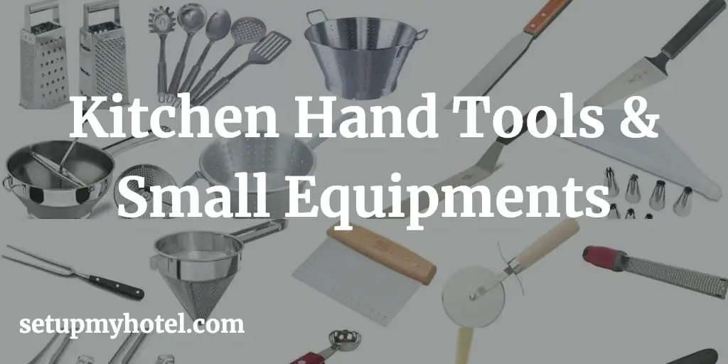 Kitchen hand tools small equipments