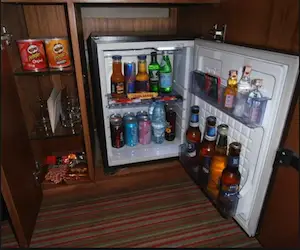 Placement of Guest Supplies Mini BAr