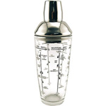 A cocktail shaker is a fundamental tool used in mixing and chilling cocktails by shaking the ingredients together. It typically consists of a metal or glass container with a lid, and there are different types of cocktail shakers available. Additionally, a mixing glass is often used in conjunction with a cocktail shaker for certain cocktails. Here are the key features of both:

Cocktail Shaker:

Boston Shaker:

Consists of two parts – a metal tin and a mixing glass.
The metal tin is typically made of stainless steel, and the mixing glass can be made of glass or plastic.
To use, the metal tin is placed over the mixing glass, and the two are shaken together to mix and chill the ingredients.
Cobbler Shaker:

Comprises three parts – a metal tin, a built-in strainer, and a cap or lid.
The strainer is typically built into the shaker's top, allowing for easy pouring without needing an additional strainer.
Cobbler shakers are more compact and all-in-one compared to Boston shakers.
Parisian Shaker:

A hybrid design that combines elements of both the Boston and Cobbler shakers.
It usually consists of a metal tin and a built-in strainer but lacks a separate mixing glass.
Mixing Glass:

Standard Mixing Glass:

Typically made of thick, durable glass.
Used for stirring cocktails rather than shaking.
Ideal for cocktails that require gentle mixing and chilling without the aeration produced by shaking.
Yarai Mixing Glass:

Features a decorative pattern on the outside for an elegant appearance.
Often used for stirred cocktails and classic drinks like Martinis.
How to Use:

Shaking:

Place the ingredients in the shaker with ice.
Securely attach the lid and shake vigorously to mix and chill the ingredients.
Strain the mixture into a glass, using a separate strainer if using a Boston shaker.
Stirring:

Place the ingredients in the mixing glass with ice.
Stir the ingredients using a bar spoon to mix and chill without introducing air.
Strain the mixture into a glass using a strainer.
The choice between shaking and stirring often depends on the specific cocktail recipe and the desired characteristics of the drink. Shaking is commonly used for cocktails with citrus or fruit juices, while stirring is preferred for spirit-forward drinks. Both cocktail shakers and mixing glasses are essential tools in a bartender's or cocktail enthusiast's arsenal, allowing for the creation of a wide range of delicious and well-balanced drinks.