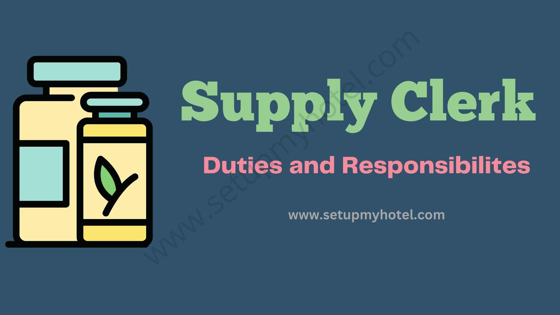 Supply Clerk Duties and Responsibilities. The role of a Supply Clerk in Hotels is a crucial one. The Supply Clerk is responsible for ensuring that all necessary supplies are available in sufficient quantity to meet the needs of the hotel's guests and staff. This includes everything from toiletries and linens to cleaning supplies and office products. The Supply Clerk is also responsible for maintaining accurate inventory records and ordering supplies as needed. They must be organized and detail-oriented, with strong communication skills to work effectively with vendors, colleagues, and hotel management. This role requires physical stamina, as the Supply Clerk must be able to lift and move heavy boxes and supplies. The ideal candidate will have a positive attitude, a strong work ethic, and a willingness to learn and adapt to changing needs and priorities. Overall, the Supply Clerk plays a vital role in ensuring that the hotel runs smoothly and guests have a comfortable and enjoyable stay.