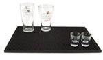 When choosing a mat for a bar work table, both rubber and plastic mats have their advantages, and the choice depends on various factors including your specific needs and preferences. Here's a comparison of the two materials:

Rubber Mats:

Durability: Rubber mats are generally more durable and long-lasting than plastic mats. They can withstand heavy use, resist wear and tear, and are less likely to crack or break.

Anti-Fatigue Properties: Rubber mats often have anti-fatigue properties, providing a comfortable surface for standing for extended periods. This can be beneficial for bartenders or staff who spend long hours working behind the bar.

Slip Resistance: Rubber is naturally slip-resistant, providing a safer working environment, especially in areas prone to spills.

Cushioning: Rubber mats offer better cushioning, making them more forgiving for fragile items or glassware that may be placed on the work table.

Ease of Cleaning: Rubber mats are generally easy to clean. They can be wiped down or hosed off, and their non-porous surface is resistant to absorbing liquids.

Plastic Mats:

Lightweight: Plastic mats are often lighter than rubber mats, making them easier to move or reposition as needed.

Chemical Resistance: Some plastic mats are resistant to certain chemicals, which can be beneficial in environments where exposure to liquids or cleaning agents is common.

Variety of Colors: Plastic mats come in a variety of colors, allowing you to choose a mat that complements the aesthetics of your bar.

Affordability: Plastic mats tend to be more affordable than high-quality rubber mats, making them a cost-effective option.

Ease of Storage: Plastic mats can be rolled up or easily stacked for storage when not in use.

Ultimately, the choice between rubber and plastic depends on your priorities. If durability, slip resistance, and comfort are top priorities, rubber may be the better choice. If you're looking for a more lightweight and cost-effective option with a variety of color choices, plastic mats might be suitable. Consider the specific needs of your bar environment and the tasks performed on the work table when making your decision.