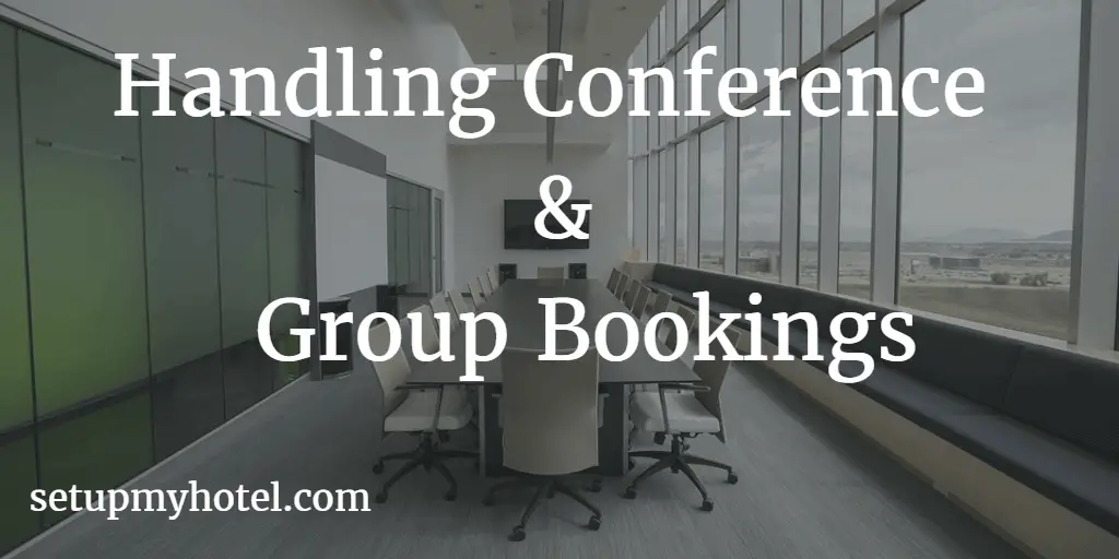 handling conference and group bookings sales sop