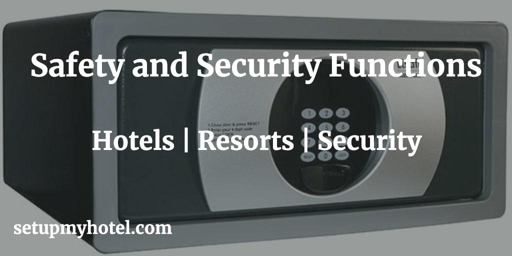 Safety and security functions are an integral part of any hotel operation. These functions not only ensure the safety of guests and employees but also protect the property from damage or theft. There are several types of safety and security functions that hotels should have in place. One of the most important safety functions is fire safety. Hotels should have smoke detectors, fire alarms, and fire extinguishers installed throughout the property. In addition, hotels should conduct regular fire drills to ensure that everyone knows what to do in case of an emergency. Another critical safety function is security. Hotels should have security personnel stationed at the entrance and throughout the property to monitor guests and prevent unauthorized access. Security cameras should also be installed in public areas, elevators, and corridors to deter criminal activities. In addition to fire safety and security, hotels should have proper emergency procedures in place. This includes evacuation plans, medical emergency response plans, and natural disaster plans. Hotels should also have emergency generators to ensure that guests and employees have access to power during power outages. Overall, hotels must take safety and security very seriously to provide a comfortable and secure environment for guests. By implementing these safety and security functions, hotels can ensure that everyone who stays or works within the property is safe and protected at all times.