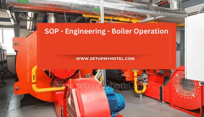 Boiler operation is a critical aspect of any engineering process that relies on steam. It is therefore important to have a Standard Operating Procedure (SOP) in place to ensure that the boiler is operated safely and efficiently. The SOP should include guidelines on how to start up the boiler, how to maintain the correct water levels, how to regulate the fuel supply, and how to shut down the boiler in case of an emergency.