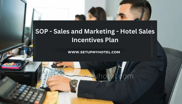 The Sales and Marketing team plays a vital role in the success of any hotel. The team is responsible for increasing the hotel's revenue by promoting and selling its services and amenities to potential guests. As a result, it's essential to have an effective sales incentive plan to motivate and reward the sales team for their efforts.