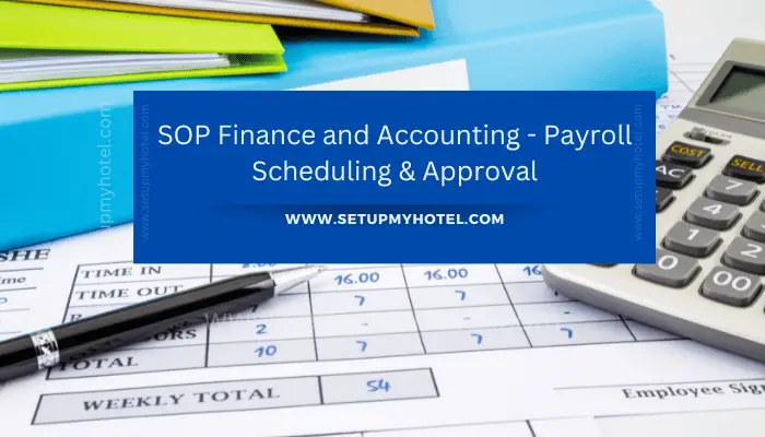 The SOP (Standard Operating Procedure) for Finance and Accounting - Payroll Scheduling & Approval is a crucial document that outlines the steps and guidelines that need to be followed when processing employee salaries. This document includes information on how to schedule the payroll, the various factors that need to be taken into consideration, and how to get the necessary approvals.