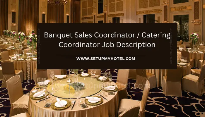 As a Banquet Sales Coordinator or Catering Coordinator, your primary responsibility is to plan and execute events such as weddings, corporate meetings, and other special occasions. You will work closely with clients to understand their needs and preferences, and ensure their events are executed flawlessly.
