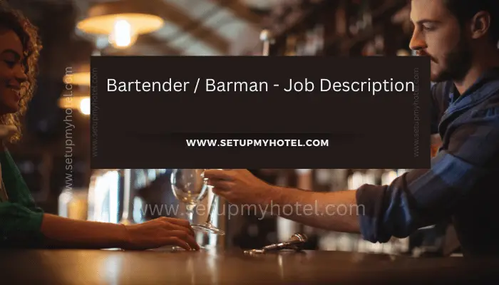 A bartender, also known as a barman, is a professional who serves alcoholic beverages and non-alcoholic beverages in a bar, tavern, pub, or other establishment that serves drinks. The job description of a bartender involves a range of duties and responsibilities that revolve around providing excellent customer service and ensuring that patrons have an enjoyable experience.