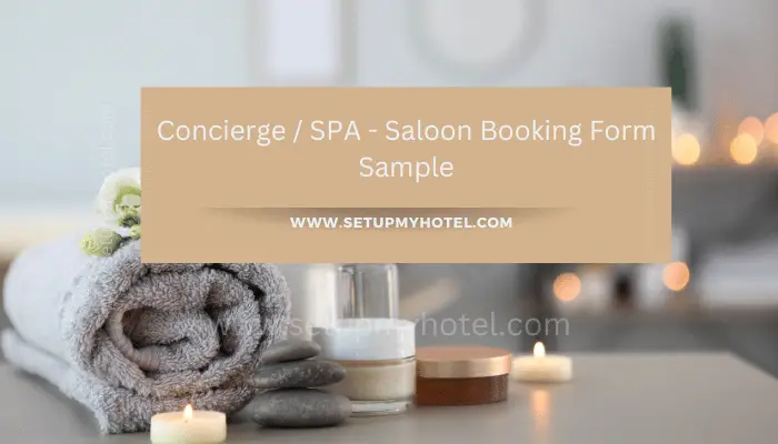 If you are looking to book a relaxing day at the spa or a beauty treatment at a salon, using a booking form can help you save time and ensure that you get the services you need. A concierge or spa booking form typically includes fields for your personal information, such as your name, contact details, and preferred dates and times for your appointment.