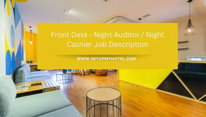 The front desk is the first point of contact for guests at a hotel. As a night auditor or night cashier, your job is to ensure that the guest experience is as smooth and enjoyable as possible. This includes checking in guests, answering questions about the hotel and local area, and processing payments.