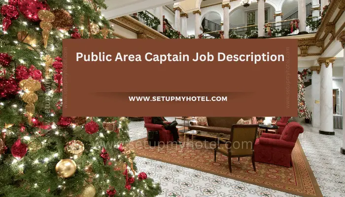 As the Housekeeping Public Area Captain, your duties will include ensuring that all public areas of the establishment are clean, tidy, and safe for guests and staff. You will be responsible for supervising a team of housekeeping staff, ensuring that they are well-trained, equipped, and motivated to deliver the highest standards of service.