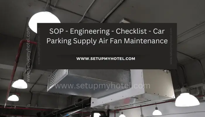 Maintaining a well-functioning car parking supply air fan is crucial for ensuring that the air quality in the parking area is clean and healthy for all individuals who use it.