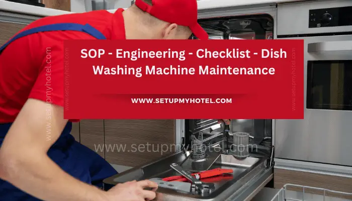 To ensure that dishwashing machines run efficiently in hotels, it is important to establish a Standard Operating Procedure (SOP) for their maintenance. The first step is to create a cleaning schedule that outlines the tasks that need to be performed daily, weekly, monthly, and quarterly.