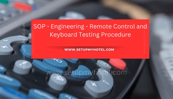To ensure that remote controls and keyboards are functioning properly, it is important to follow a testing procedure. This will help to identify any issues and ensure that any necessary repairs or replacements can be made.
