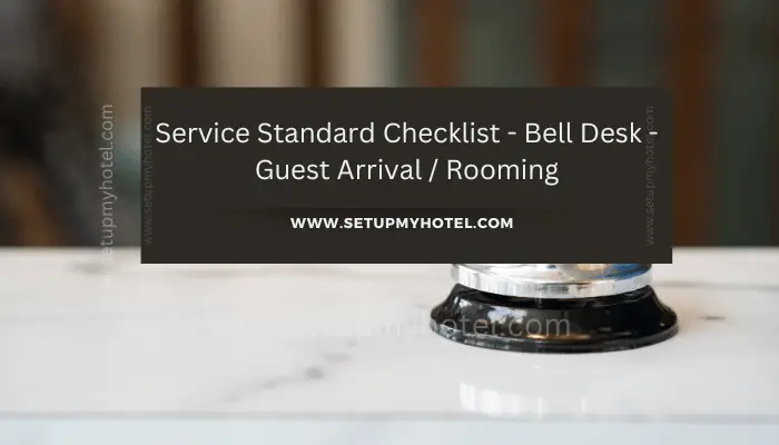 Upon a guest's arrival at a hotel, the bell desk plays a crucial role in ensuring their experience is positive from the very start. To accomplish this, bell desk personnel must follow a detailed service standard checklist. This checklist includes tasks such as greeting guests warmly, offering assistance with luggage, and providing clear directions to the guest's room. Once the guest has arrived at their room, the bell desk attendant should confirm that everything is to their satisfaction and offer to assist with any additional needs. By adhering to this checklist, the bell desk can ensure a smooth and seamless check-in process that sets the tone for a memorable stay.