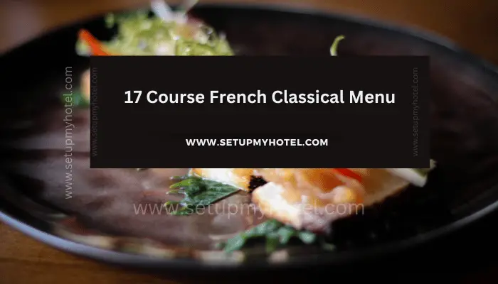 A 17-course French classical menu is a gastronomic experience that is not for the faint of heart. This type of menu typically consists of a series of small dishes that are carefully crafted and presented to perfection. The meal usually begins with an amuse-bouche, a small, bite-sized appetizer that is meant to stimulate the palate and set the tone for the meal to come. This is followed by a series of courses, each one more intricate and delicious than the last. Some of the most popular dishes that are often included in a 17-course French menu include foie gras, escargot, bouillabaisse, coq au vin, and tarte tatin. Each course is typically paired with a carefully selected wine that complements the flavors and textures of the dish. While a 17-course French classical menu may seem overwhelming, it is truly a once-in-a-lifetime experience for food lovers. It is a chance to indulge in the finest ingredients and techniques that French cuisine has to offer, and to savor the flavors and textures of each dish in a way that is truly unforgettable.