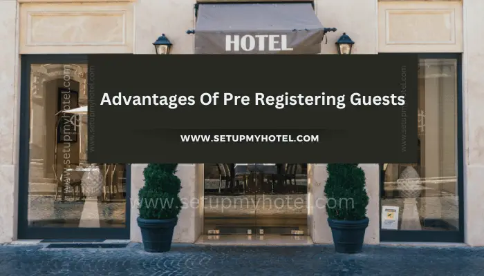 Pre-registering guests in hotels has several advantages for both the hotel and the guests. Firstly, it saves time and reduces waiting time for guests when they arrive at the hotel. By pre-registering, guests can simply collect their keys and head straight to their rooms without having to go through the check-in process. Secondly, pre-registering guests allows the hotel to better manage their resources, such as staffing levels. The hotel can anticipate the number of guests who will be arriving and ensure that they have enough staff to handle check-ins and other guest needs. Thirdly, pre-registering guests can help improve the overall guest experience. It allows the hotel to personalize the guest experience by having their room ready with any special requests they may have made ahead of time. This can include things like extra pillows or specific room locations. Finally, pre-registering guests can help hotels to better manage their room inventory. By having a better understanding of which rooms will be occupied, the hotel can better plan for future reservations and allocate their resources more effectively. Overall, pre-registering guests is a win-win for both hotels and guests, as it saves time, improves efficiency, and enhances the guest experience.