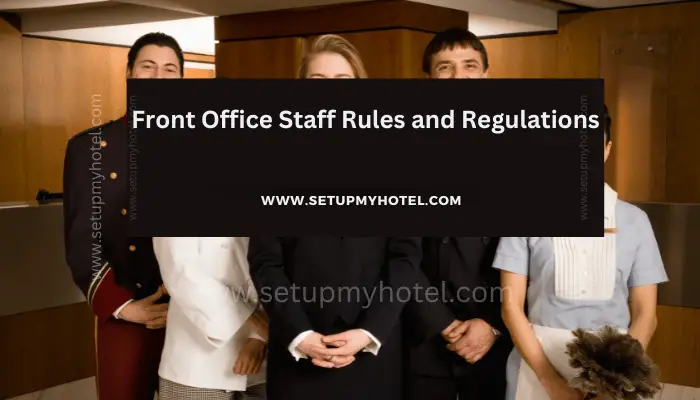 The front office staff plays a crucial role in setting the tone for a business. They are often the first point of contact for customers and clients, and their demeanor and behavior can greatly impact the overall experience. To ensure that the front office staff is representing the business in the best possible way, it is important to establish clear rules and regulations. Some key rules for front office staff may include greeting every customer with a smile and a positive attitude, answering the phone in a professional manner, and dressing appropriately for the workplace. It is also important for front office staff to maintain confidentiality and handle sensitive information with care. In addition to these general rules, it may be necessary to establish specific guidelines for certain situations. For example, if a customer is unhappy with a product or service, the front office staff should be trained on how to handle the situation and provide appropriate solutions. Overall, by setting clear rules and regulations for front office staff, businesses can ensure that their customers are receiving the best possible experience and that the business is being represented in a professional and positive manner.