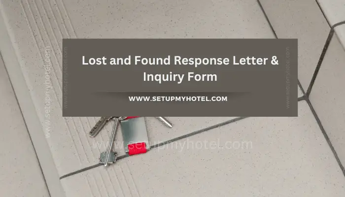 The Lost and Found procedure in a hotel is an important process that ensures that guests' belongings are safely returned to them if they are misplaced or forgotten during their stay. Typically, any found items are taken to the hotel's Lost and Found department or front desk, where they are logged and stored for a certain period of time. If a guest realizes that they have lost an item, they should first contact the hotel's front desk or Lost and Found department to report it missing. They will be asked to provide a detailed description of the item and where they think they may have lost it. The hotel staff will then check their records to see if the item has been found and inform the guest if it has been located. If the item has not been found, the hotel staff will continue to search for it and will notify the guest as soon as it is found. If the item is not found within a certain period of time, the guest may be advised to file a report with the local police. Overall, the Lost and Found procedure is an important part of a hotel's operations, and the staff will work hard to ensure that any lost items are promptly returned to their rightful owners.