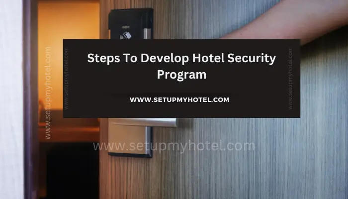 The safety and security of hotel guests and staff is of utmost importance. A hotel security program can help prevent incidents and provide a quick response in case of emergencies. Here are some steps to develop a hotel security program: Conduct a risk assessment: Identify potential security threats and vulnerabilities in and around the hotel property. This can include risks such as theft, vandalism, terrorism, and natural disasters. Develop policies and procedures: Based on the risk assessment, create policies and procedures for hotel security. This can include measures such as access control, video surveillance, guest screening, and emergency response plans. Train employees: All hotel staff members should be trained on the security policies and procedures. This can include training on how to identify and respond to security threats, as well as how to handle emergencies. Conduct regular security audits: Conduct regular audits to ensure that the hotel security program is effective and up-to-date. This can include testing access control measures, reviewing security camera footage, and reviewing emergency response plans. By following these steps, hotels can create a comprehensive security program that helps ensure the safety and security of guests and staff.