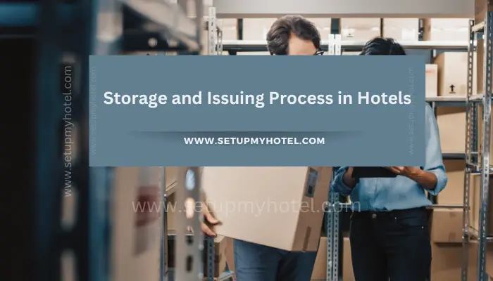 The storage and issuing process in hotels is an essential component of the overall operations. Efficient storage and issuing practices ensure that the hotel is well-stocked with all the necessary items, including food, beverages, linens, and other supplies. It involves proper management of inventory, ensuring that stock levels are maintained, and orders are placed on time to avoid any shortages. The process typically begins with an inventory check to determine what items are in stock and what needs to be ordered. The hotel's procurement team then places orders with suppliers, and the items are delivered to the hotel's storage area. Once received, the items are checked for quality and quantity and stored in their designated areas. When a department needs an item, a requisition is raised, and the stock is issued from the storage area. The issuing process is critical to ensure that the inventory is used efficiently, and there is no wastage. The hotel staff must monitor the usage of items and ensure that they are used in the right quantities and for the right purposes. In conclusion, the storage and issuing process is a vital component of a hotel's operations, and it requires careful planning and management. Efficient practices will help to reduce costs, minimize wastage, and ensure that the hotel's guests receive the best service.